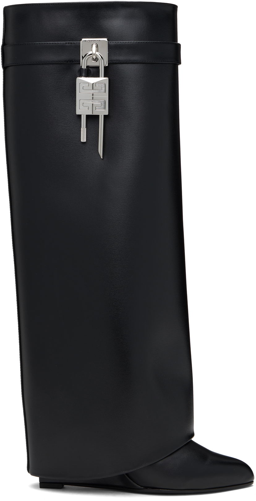 Oblačila Givenchy Givenchy Shark Lock Tall Boots Črna | BE702XE1NG001