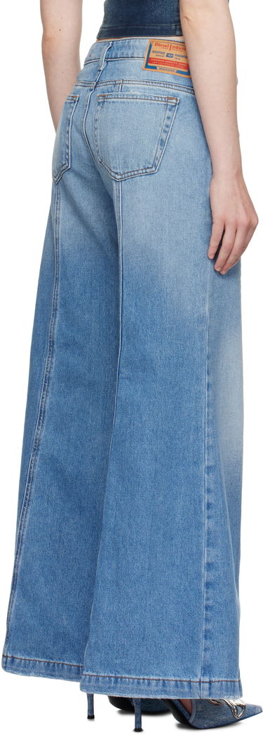 Kavbojke Diesel D-Akii Flare Jeans Modra | A12808 0CLBA, 2
