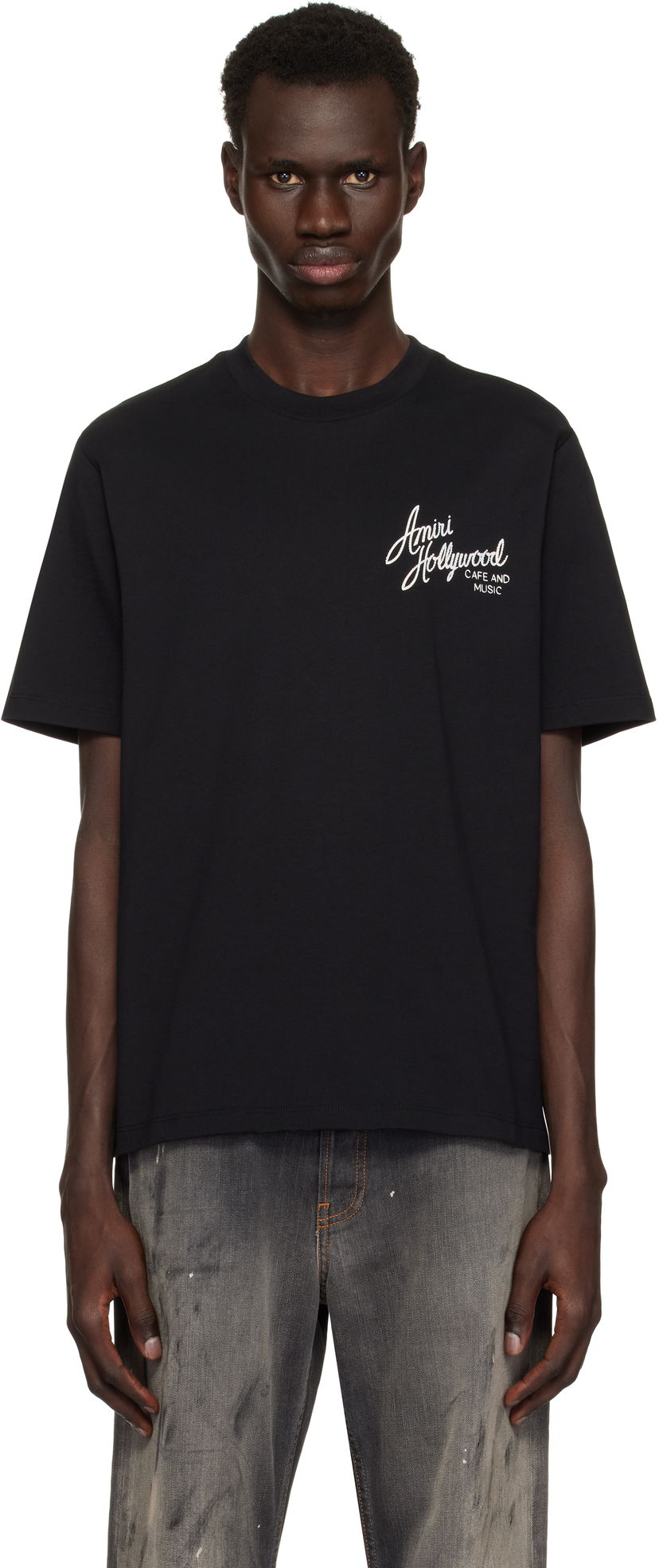 Majica AMIRI Amiri Hollywood T-Shirt Črna | AMJYTE1163