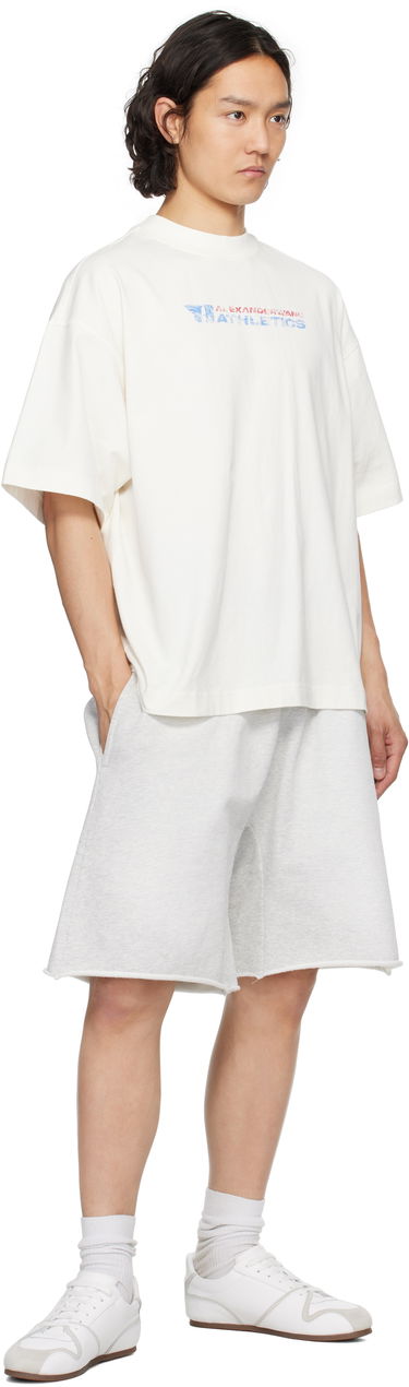 Kratke hlače Alexander Wang Alexander Wang Oversized Cotton Terry Sweat Shorts Siva | UCC2254118, 3