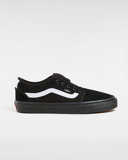 Superge in čevlji Vans Chukka Low Sidestripe Shoes (black/black/whi) Unisex White, Size 2.5 Črna | VN0A5KQZB8C