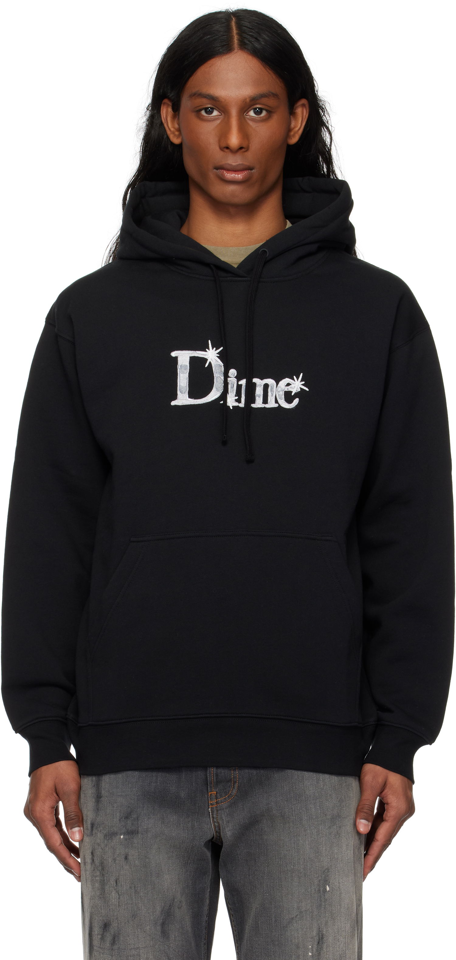 Pulover Dime Shiny Classic Hoodie Črna | DIME2SP2545BLK, 0