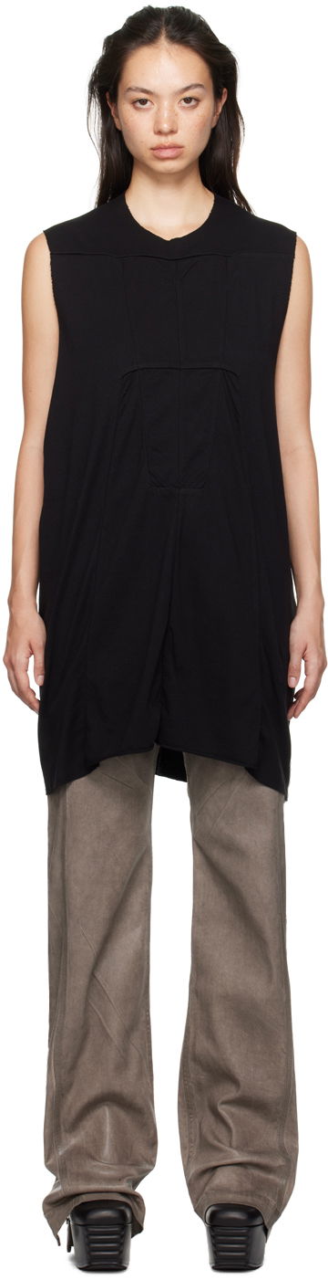 Majica brez rokavov Rick Owens Luxor SL Tank Top Črna | DS02D2111 RNP