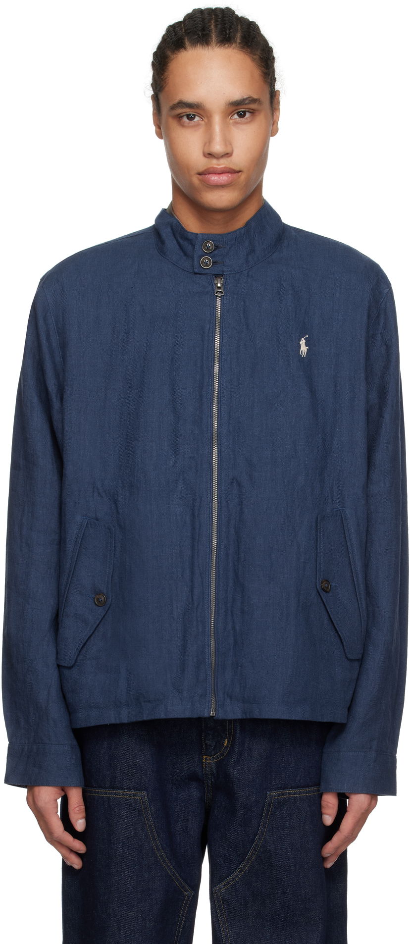 Bomber jakna Polo by Ralph Lauren Ralph Lauren 'The Bedford' Reversible Jacket Mornarica | 710962187002