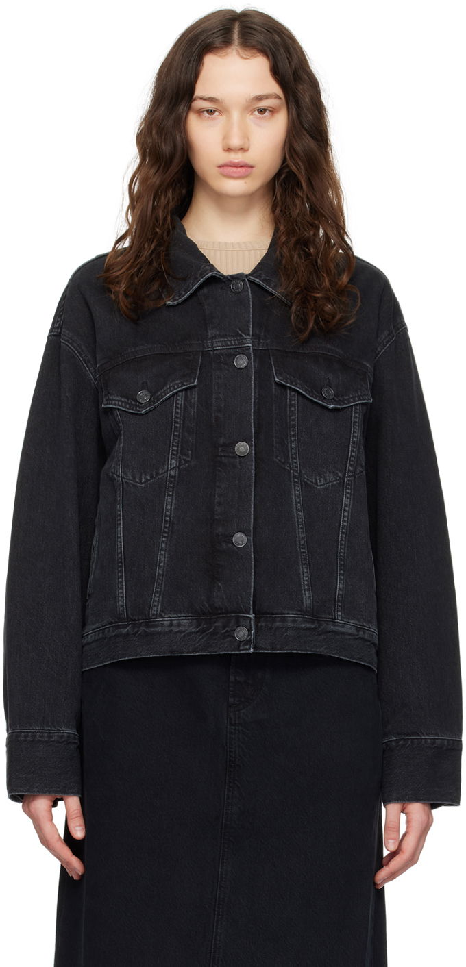 Jakna AGOLDE Martika Denim Jacket Črna | A5024-1557