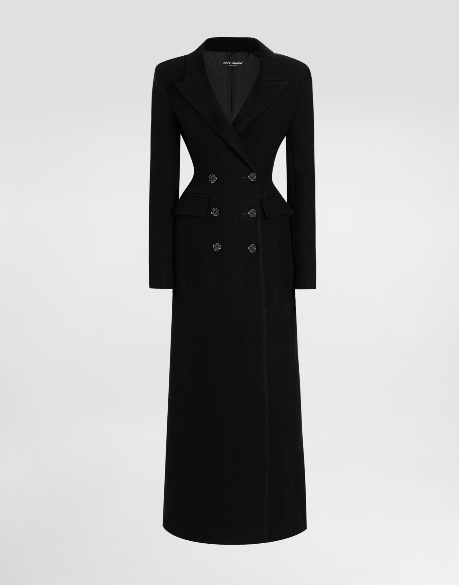 Plašči Dolce & Gabbana Dolce & Gabbana Double-Breasted Wool Coat Črna | F0W5KTHU2AXN0000, 0
