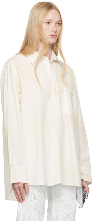Srajce Maison Margiela MM6 Maison Margiela Cotton Poplin Long Sleeve Shirt Bela | S62DT0035 M35458, 1
