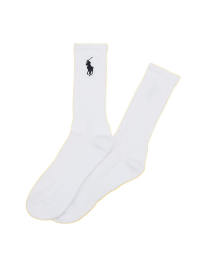 Nogavice Polo by Ralph Lauren Classic Sport Socks Bela | 449858064001