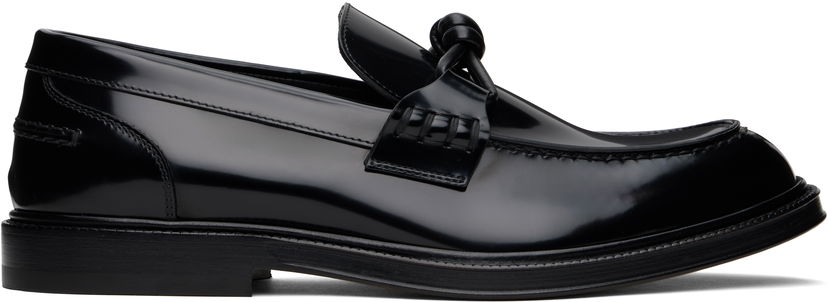 Superge in čevlji Bottega Veneta Bottega Veneta Astaire Knotted Loafers Črna | 816611V2CM01000