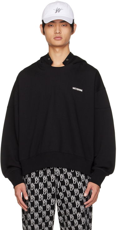Pulover We11done We11done Signature Hoodie Črna | WD-TH3-22-867-U-BK, 0