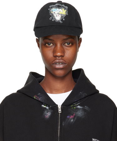 Kapa We11done Character Print Cap Črna | WD-AH0-24-402-U-BK, 0