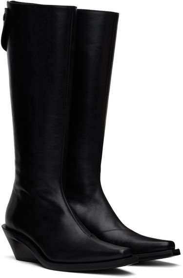 Obleke Ann Demeulemeester Ann Demeulemeester Auke Pointy Tall Boots Črna | 2402-W-R35-LT141-099, 3