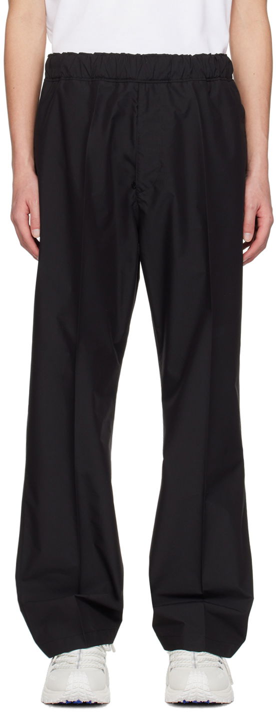 Hlače Moncler Black Patch Trousers Črna | J10912A00040597CT