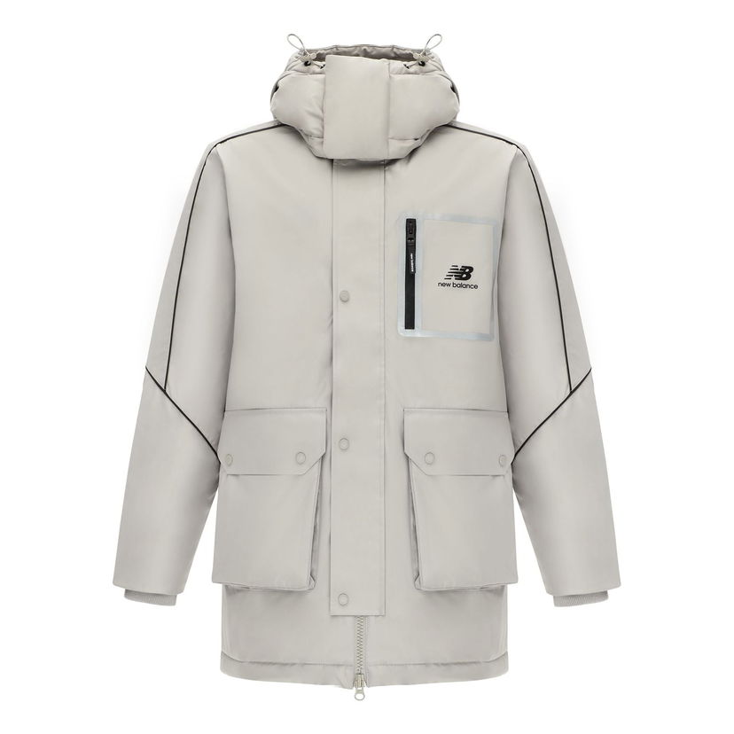 Parka New Balance Sportswear Hooded Jacket Siva | AMJ14320-ARF