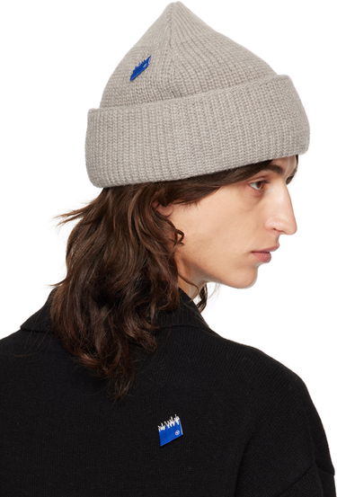 Beanie ADER ERROR Ribbed Knit Beanie Siva | BMSGFYHW0501GR, 2