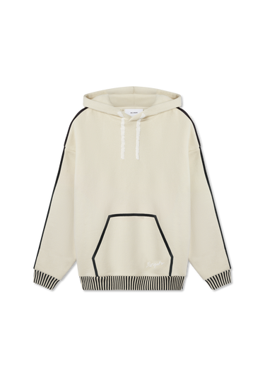 Pulover AXEL ARIGATO Relaxed-Fit Hoodie with Striped Trim Bež | A2974003, 1
