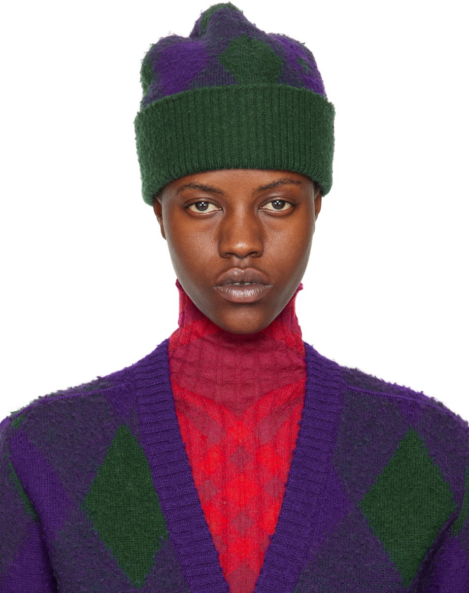 Beanie Burberry Argyle Beanie Zelena | 8077626, 0
