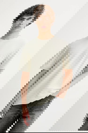 Majica Samsoe Samsoe Short-sleeved T-Shirt ODIN Bež | M22200041, 0