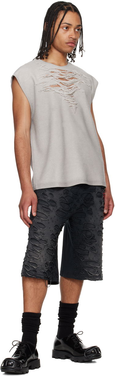 Majica brez rokavov Diesel Diesel S-Rub-SL Distressed Tank Top Siva | A19115-0PLAI-97C, 3