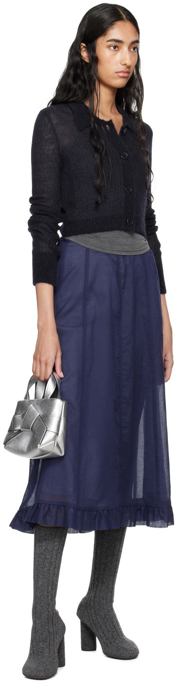 Pleteni pulover Cecilie Bahnsen Cecilie Bahnsen Jacqueline Cropped Cardigan Črna | 2.24KNI52004 JAQUELINE CARDIGAN, 3