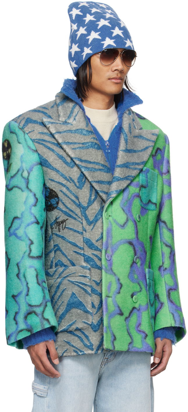Jakna ERL ERL Printed Blazer Zelena | ERL07J032, 1
