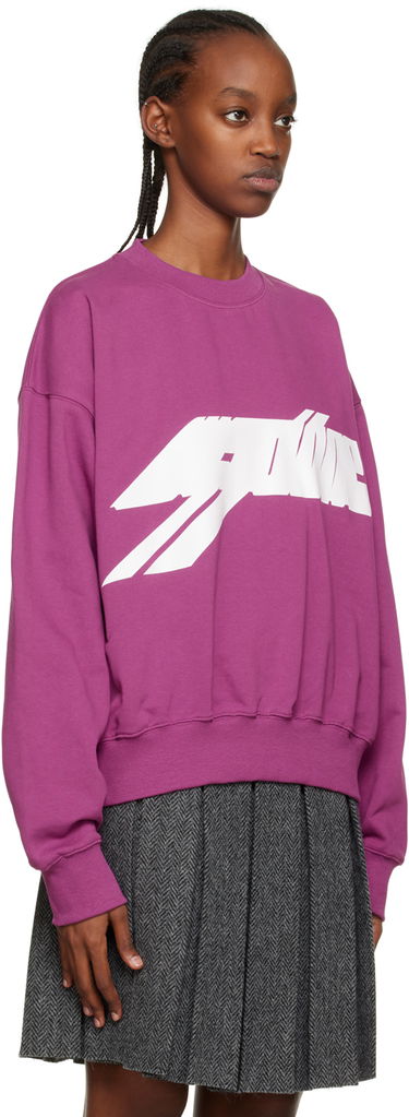 Pulover We11done Graphic Sweatshirt Lila | WD-TS3-22-820-U-PP, 1