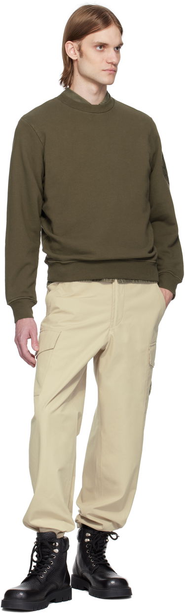 Pleteni pulover Stone Island Stone Island Cotton Fleece Sweatshirt Zelena | K1S15 6100026 S0122, 4