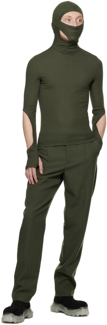 Pleteni pulover Dion Lee Dion Lee Interlock Mask Turtleneck Top Zelena | C3078F22, 4