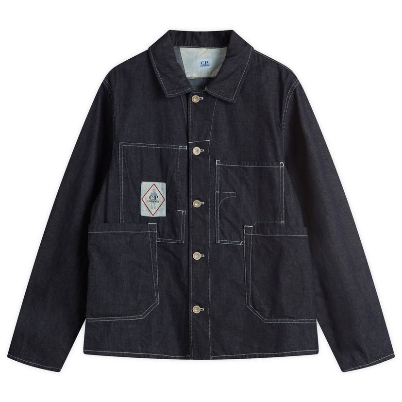 Jakna C.P. Company C.P. Company 3/1 Chore Denim Jacket, Size Large Modra | 18CMOW156A-110295W-D08