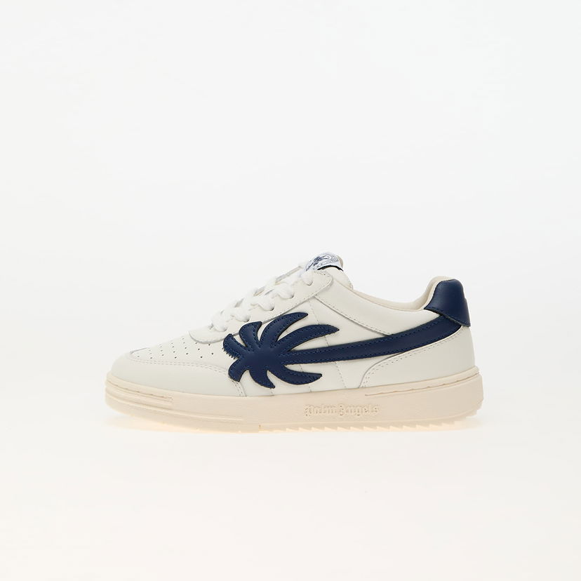 Superge in čevlji Palm Angels Palm Beach University Calf Sn White Blue Bela | PBIA015F24LEA0020149