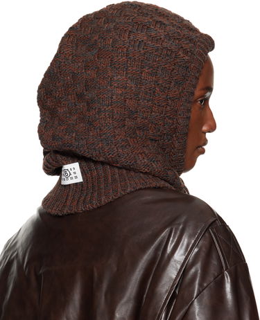 Klobuk Maison Margiela MM6 Maison Margiela Wool Blend Knit Hood Rjava | SH2TB0005 M13174, 2