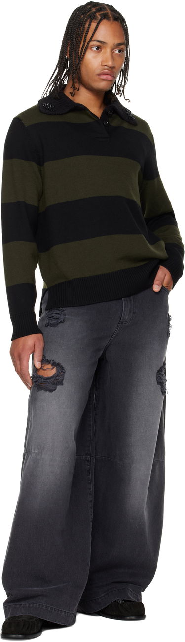 Polo majica Simone Rocha Simone Rocha Embellished Fuzzy Collar Rugby Polo Večbarvna | VMK13SB 0646, 3