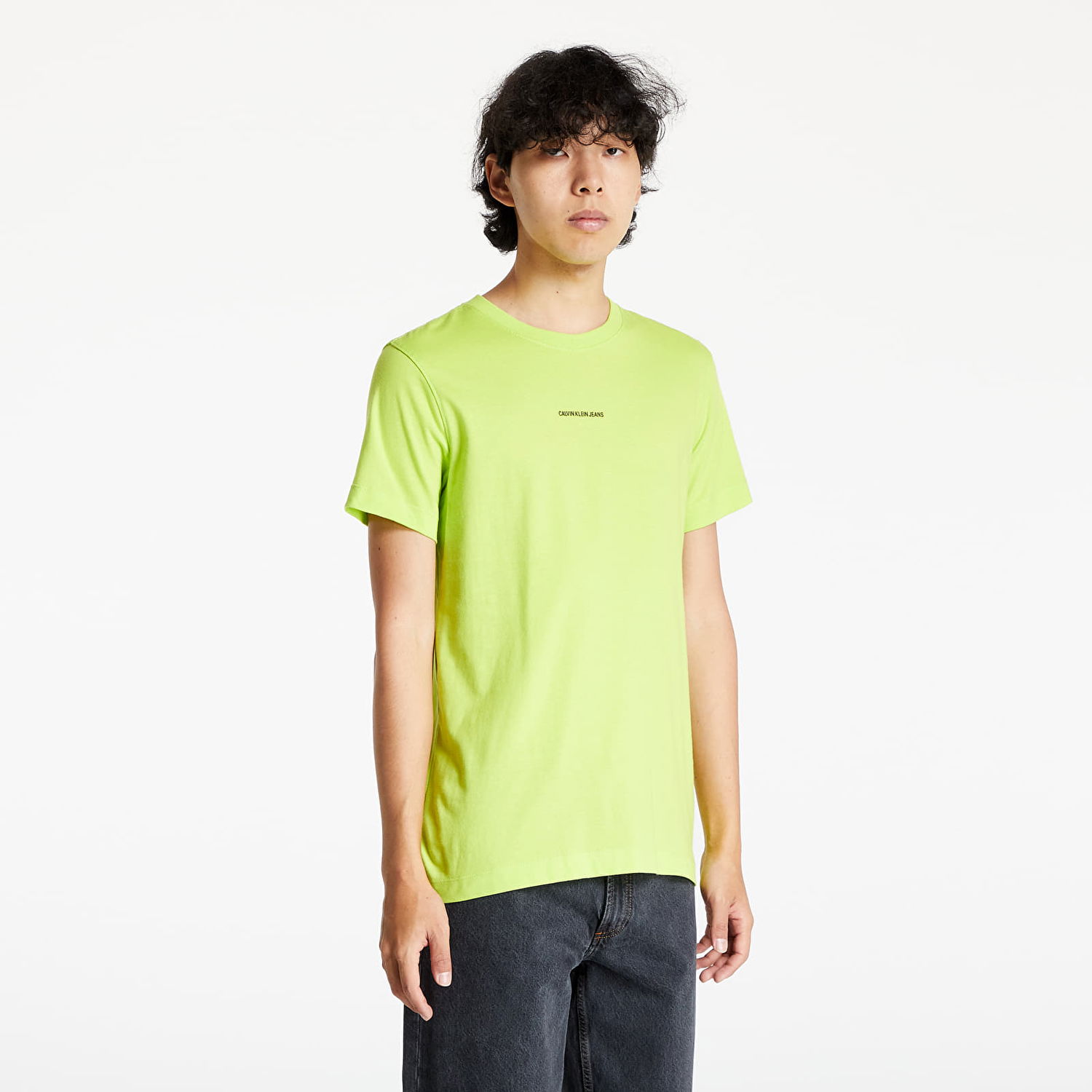 Majica CALVIN KLEIN Micro Branding Essential Tee Zelena | J30J318067 LAG, 0