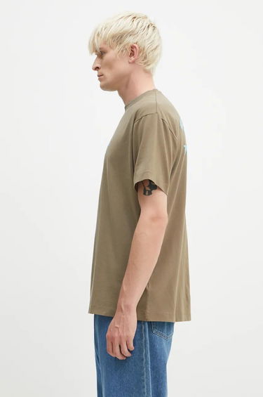 Majica Marcelo Burlon Vintage Logo Basic T-Shirt Print Zelena | CMAA056F24JER0066E4D, 1