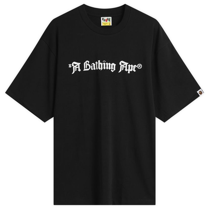 Majica BAPE Gothic Logo T-Shirt Črna | 001TEL801325M-BLK
