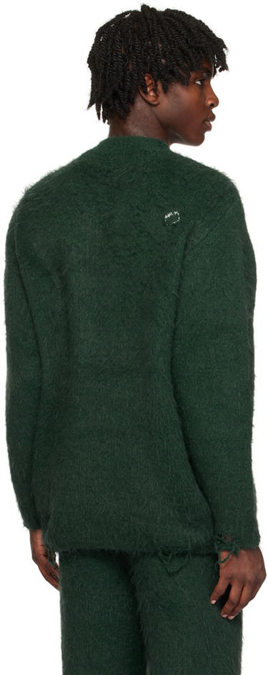 Pleteni pulover ADER ERROR Crewneck Distressed Sweater Zelena | BMADFWKT0304GN, 2