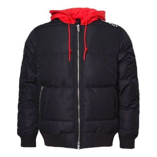Puhovka Converse Down Bomber Jacket With Hood Črna | 10019992-A01