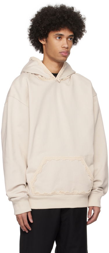 Pulover HELIOT EMIL Spherical Lace Detail Hoodie Bež | PRESS24_M_08_061_ST18, 1