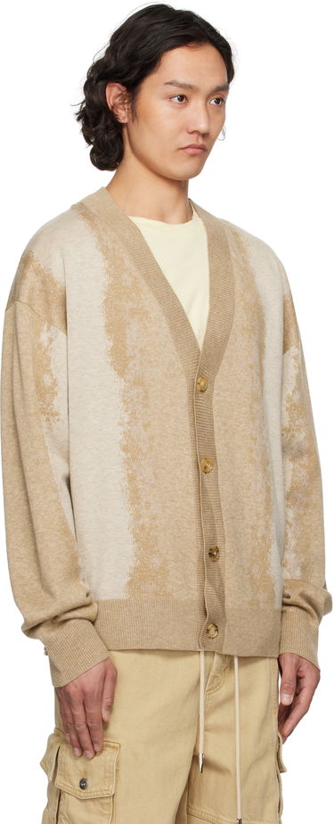 Pleteni pulover Feng Chen Wang Feng Chen Wang Gradient Jacquard Cardigan Bež | FUS19KT08K, 1