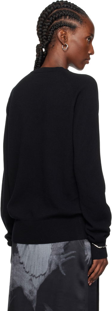 Pleteni pulover Ann Demeulemeester Ann Demeulemeester Ulu Cut-Out Sweater Črna | CO02-W-KN01-FA147-099, 2