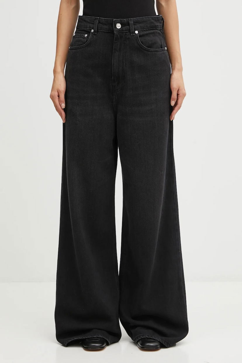 Kavbojke GANNI GANNI Soft Rigid Denim Baggy Črna | J1853
