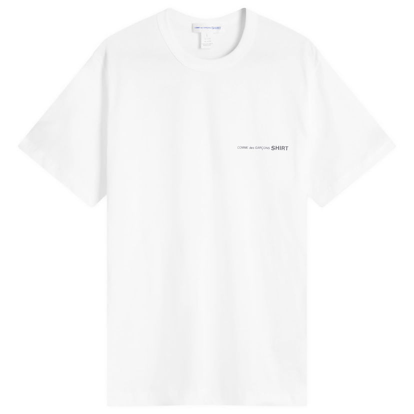 Majica Comme des Garçons Comme des Garcons SHIRT Logo T-Shirt, Size Small Bela | FO-T026-051-3