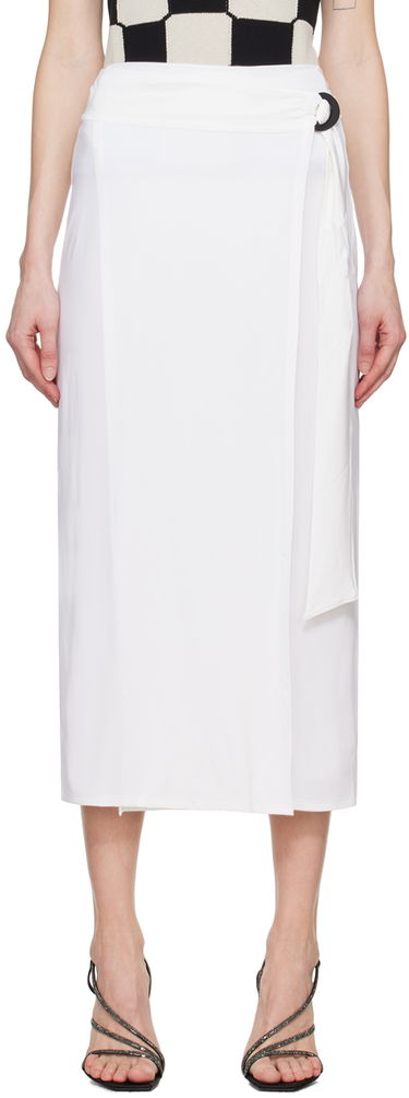 Krila Max Mara Beato Midi Wrap Skirt with Ring Detail Bela | 2416691069600, 0