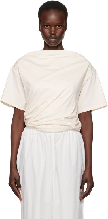 Majica Baserange Baserange Turn Twist Front T-Shirt Bež | TOTUS-RC-SP25, 0