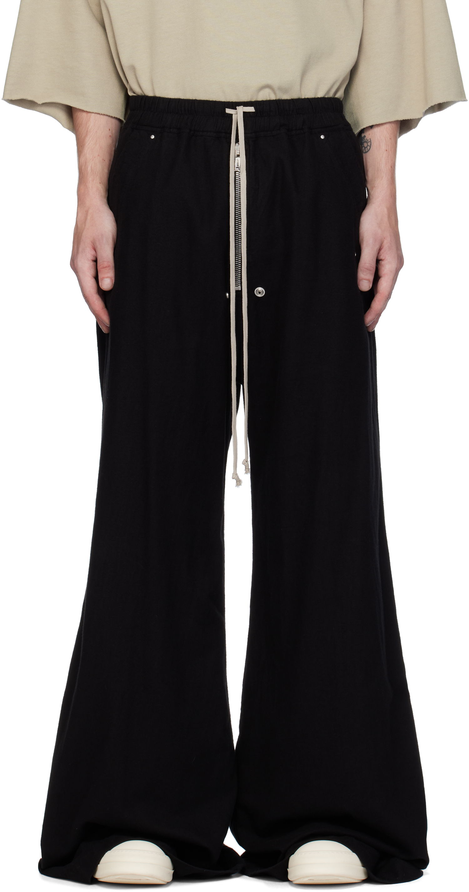 Hlače Rick Owens Geth Belas Trousers Črna | DU02D2378 CFL, 0