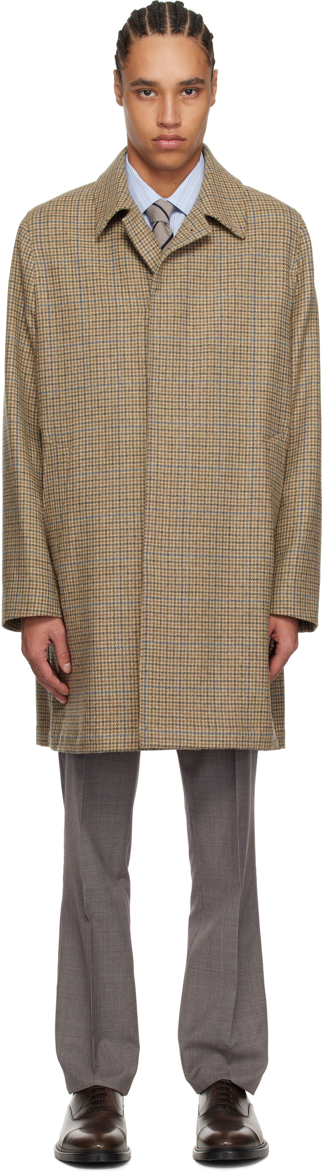 Plašči Paul Smith Paul Smith Casual Fit Check Coat Bež | M1R-391Y-P02567-61, 0