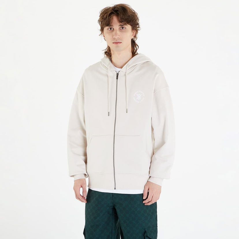 Pulover DAILY PAPER Circle Zip Hoodie Bež | 2412004