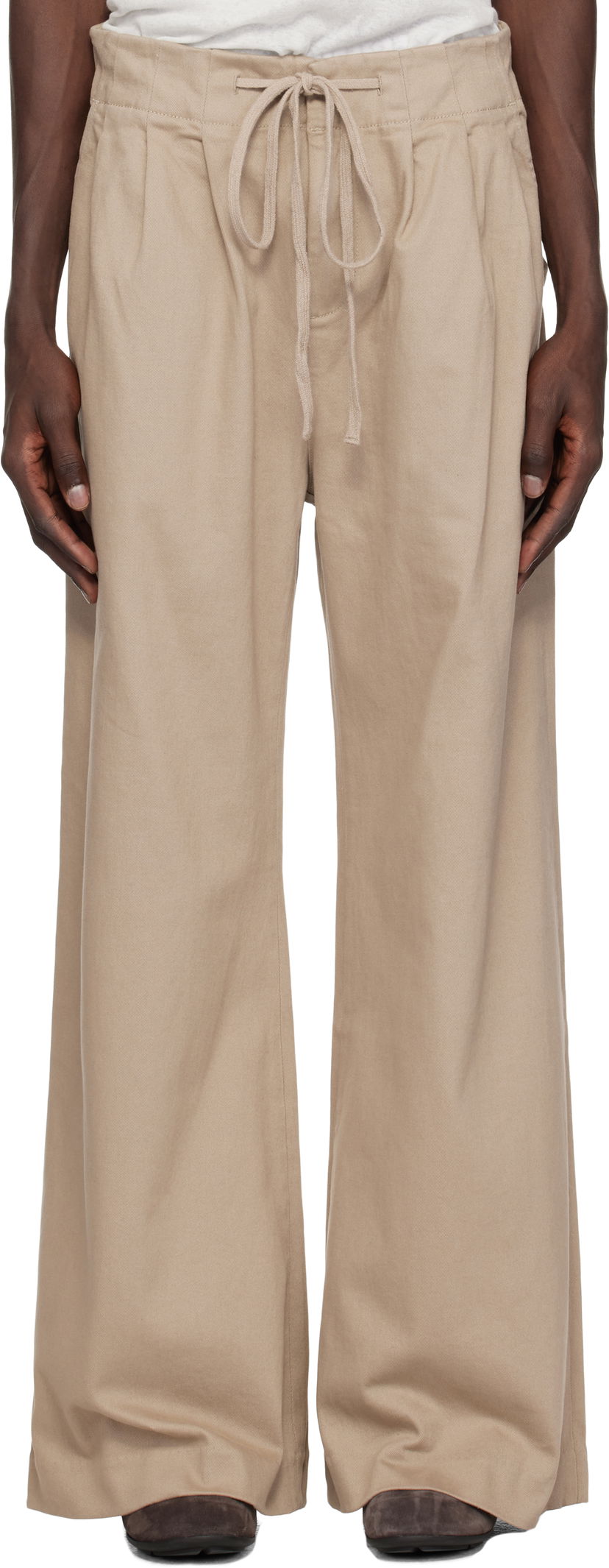 Hlače Entire Studios Entire Studios Cinch Trousers Bež | ES2546TA