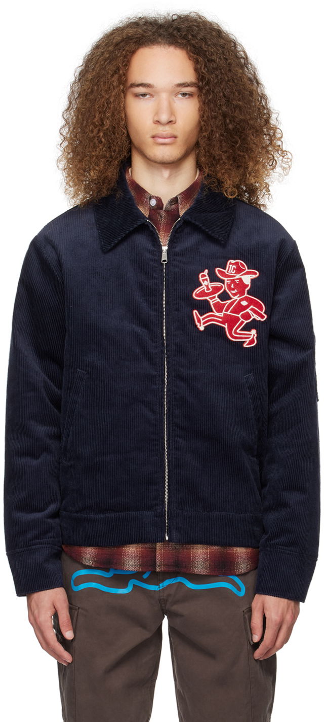 Bomber jakna BBC IceCream Patch Corduroy Jacket Mornarica | IC23404