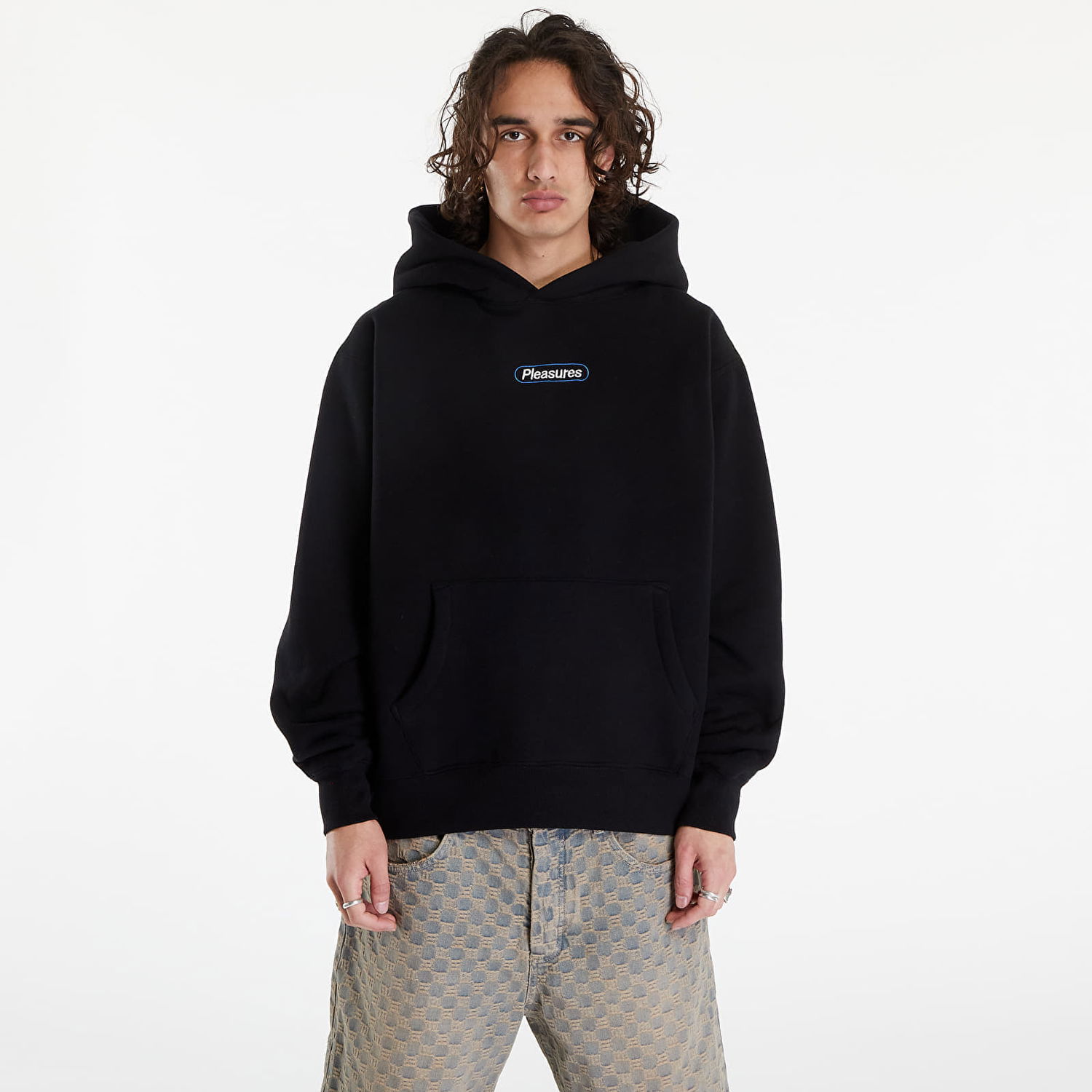 Pulover Pleasures Puzzle Hoodie Black Črna | P24SU010 BLACK, 0